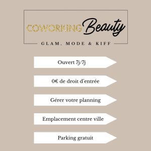 affiche informations coworking beauty Bollène