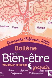 Affiche salon du bien-être 2025 à Bollène