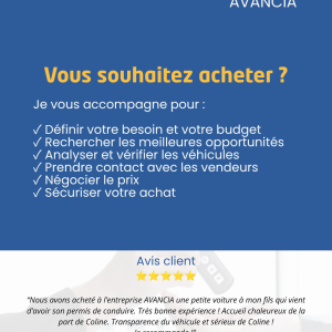 Affiche achat véhicule Avancia Bollène