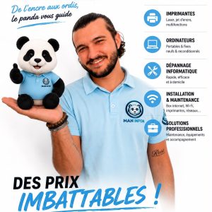 Affiche Maninfor avec Chris Manzo et ses services proposés